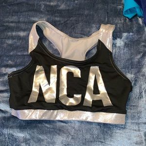 NCA cheer sports bra